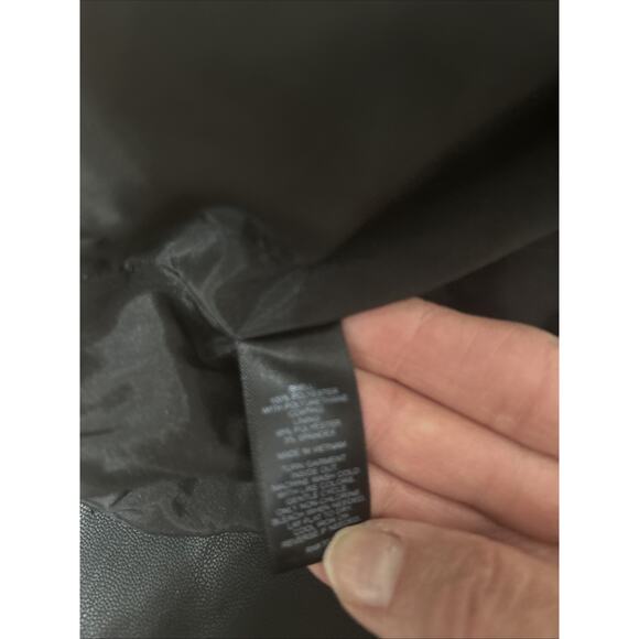 Express Faux Leather High Waisted Full Zipper Pencil Skirt Cruelty Free Sz 12 - Picture 6 of 6